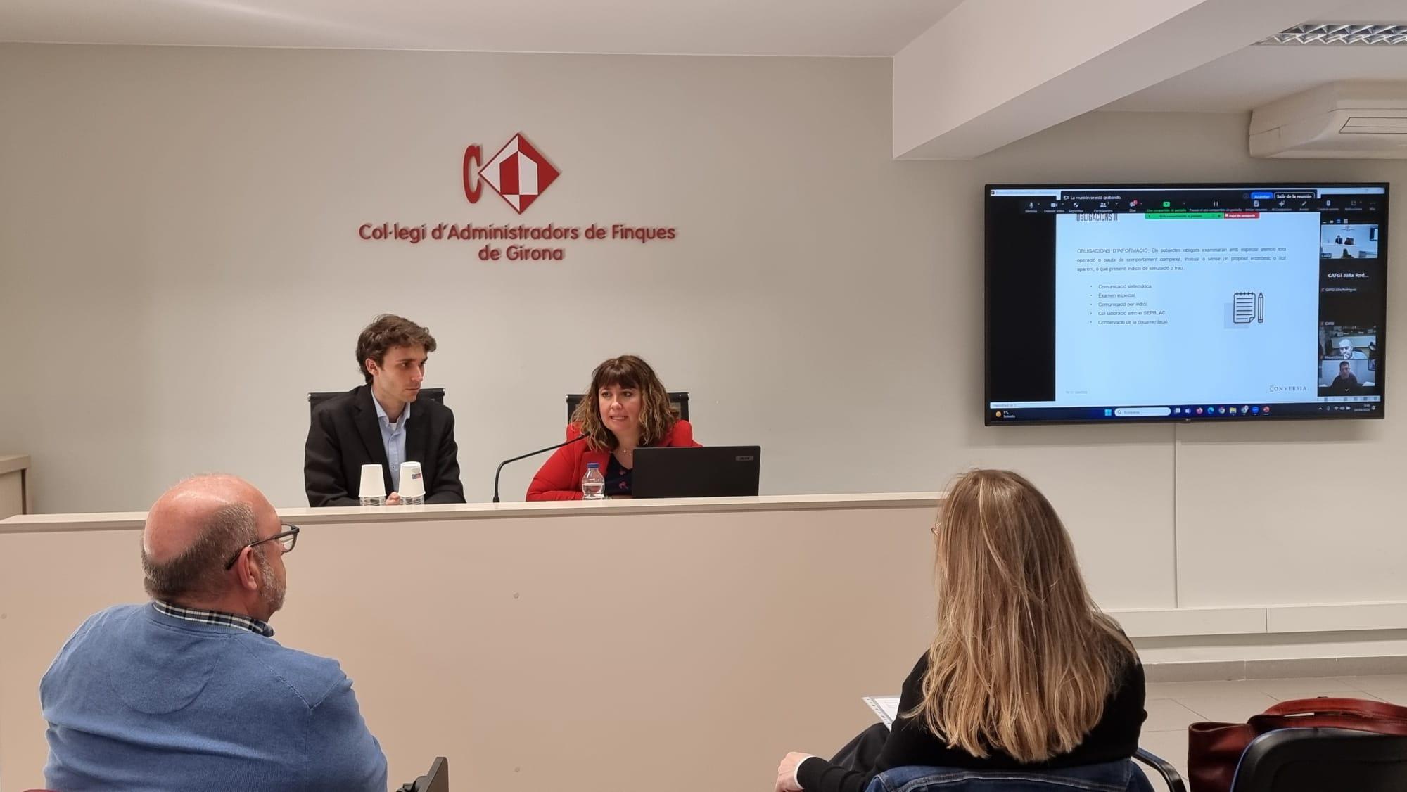 Sesión informativa sobre Prevención de Blanqueo de Capitales en CAF Girona